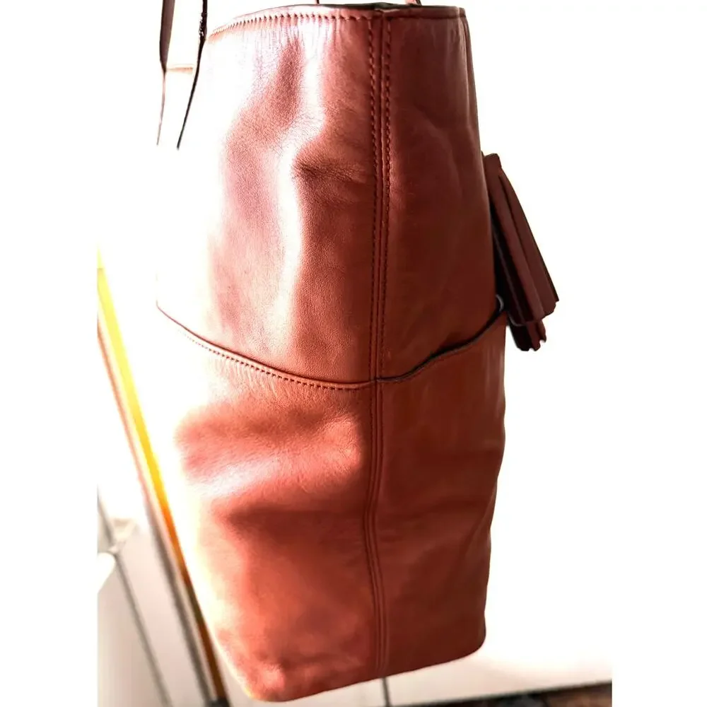 COACH Legacy Leather Tote Bag in Brown
